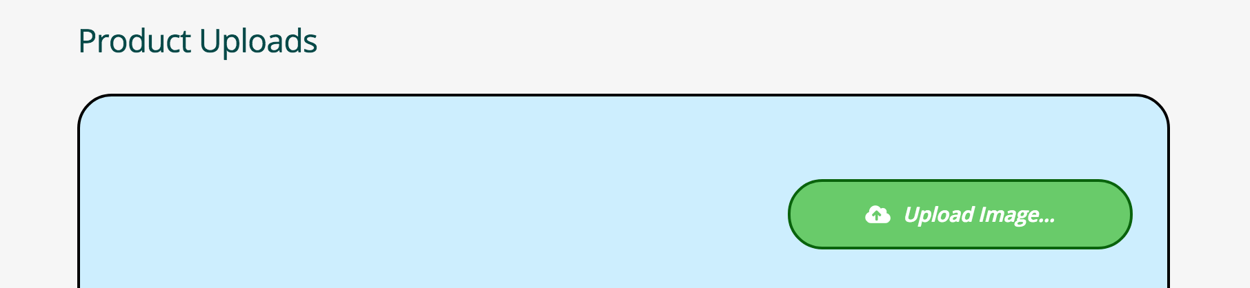Edit Item - Upload Image Edit Item - Upload Image - Screenshot